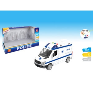 RJ042 Battery Operated Police Ambulance Van Toy – Lights, Sound & Inertia Action