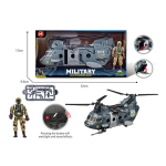 F27-2 Military Army Situational Games Helicopter Playset - Image 1