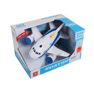 WY710B Aviation Friction Powered Toy Airplane with Light & Sound