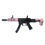 King Arms PDW 9mm SBR M-LOK Airsoft AEG Rifle-Pink - Image 1