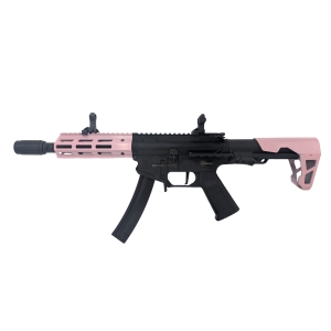 King Arms PDW 9mm SBR M-LOK Airsoft AEG Rifle-Pink