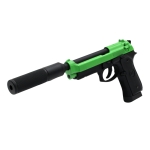 SRC CO702XSP CO2 Blow Back Airsoft Pistol With Silencer Green - Image 2