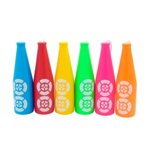 PBT6 Impact Resistant Plastic Bottle Targets – Set of 6 High-Visibility Hanging Shooting Targets