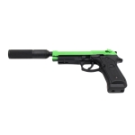 SRC CO702XSP CO2 Blow Back Airsoft Pistol With Silencer Green - Image 5
