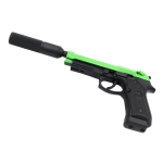 SRC CO702XSP CO2 Blow Back Airsoft Pistol With Silencer Green - Image 6