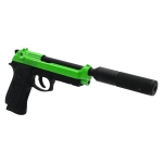 SRC CO702XSP CO2 Blow Back Airsoft Pistol With Silencer Green - Image 8