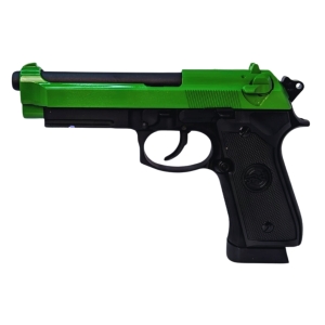 CO702 SR92 A1 CO2 BLOW BACK AIRSOFT FULL METAL PISTOL GREEN TWO TONE