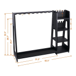 Heavy-Duty Wooden Gun & Accessories Rack - Image 2