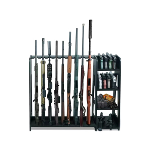 Heavy-Duty Wooden Gun & Accessories Rack