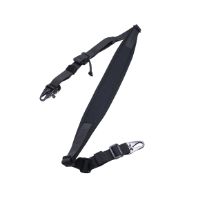 Tactical 2-Point Quick-Adjust Sling  Modular Combat Rifle Strap with Padded Shoulder and Metal Hooks