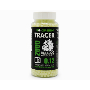 Bulldog Airsoft 0.12g Green Tracer BBs – 2000 Rounds