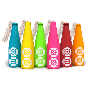 PBT6 Impact Resistant Plastic Bottle Targets – Set of 6 High-Visibility Hanging Shooting Targets