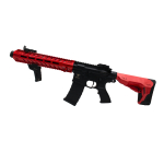 HB203 HFC AEG TACTICAL RIFLE WITH GRIP Two Tone Red and Black - Image 4