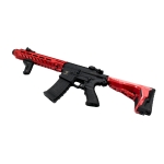 HB203 HFC AEG TACTICAL RIFLE WITH GRIP Two Tone Red and Black - Image 3