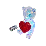Magic LED Interactive Light – Crystal Bear with Heart- 31CM - Image 4