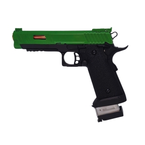 CO766 BABA YAGA BETA HI-CAPA CO2 BLOWBACK AIRSOFT PISTOL GREEN TWO TONE 