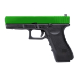 HG185 G17 GAS SPORTLINE AIRSOFT PISTOL GREEN TWO TONE - Image 1
