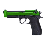 HG190ABS GAS Blow Back Airsoft Pistol Green Two Tone With Hard Case - Image 1