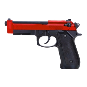 HG190ABS GAS Blow Back Airsoft Pistol Red Two Tone With Hard Case