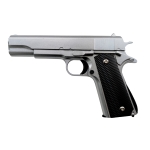 Galaxy G13 Airsoft Metal Spring Pistol - Silver - Image 1