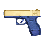 Galaxy G16 Airsoft Metal Spring Pistol - Gold - Image 1