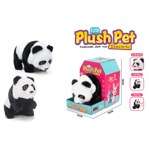 688-22A Battery Operated Walking Plush Baby Panda