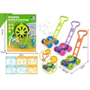 P82488 Push Lawn Mower Bubble Machine
