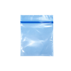 50 x 50 mm Blue Zipper Bag