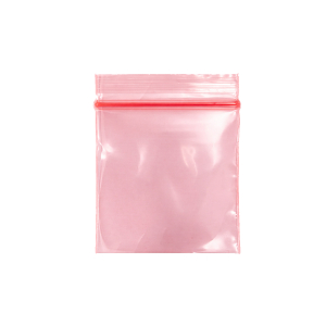 50 x 50 mm Red Zipper Bag