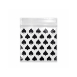 50 x 50 mm Zipper Small Spades Print Bag - Image 1