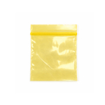 50 x 50 mm Yellow Zipper Bag - Image 1