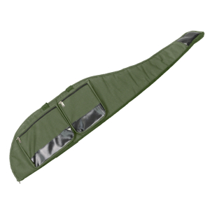 Two Pocket Gun Slip Faux Green Leather 127cm Rifle Bag