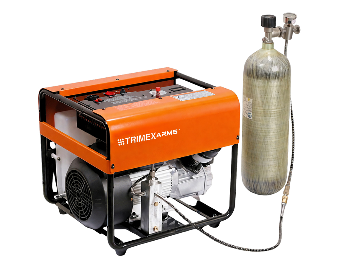 pcp air compressor double cylinder