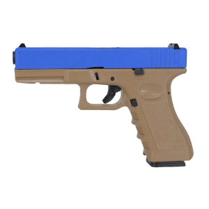 VG1 GBB Airsoft Pistol In Two Tone Tan and Blue