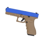 VG1 GBB Airsoft Pistol In Two Tone Tan and Blue - Image 2