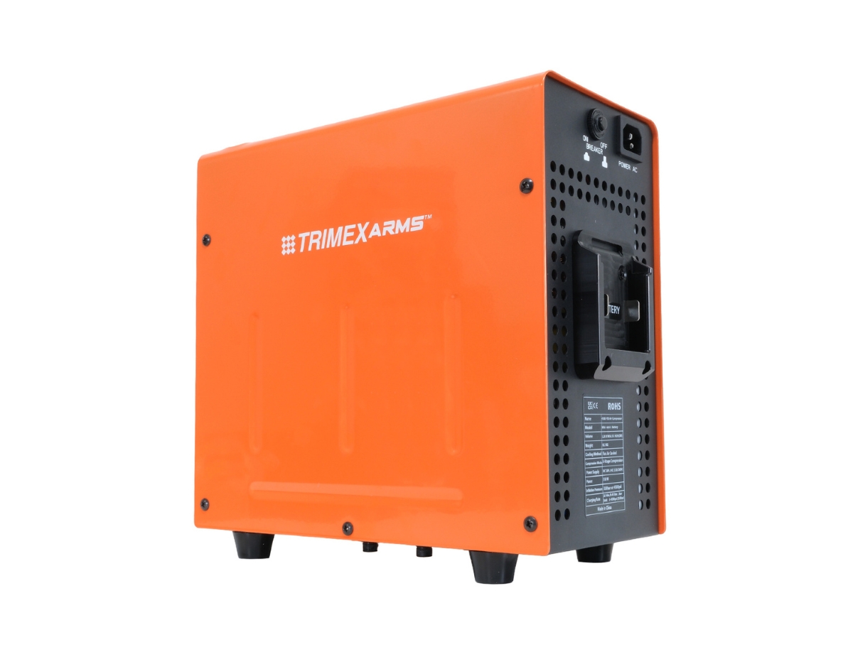 Trimex Arms Mini PCP Air Compressor – 300 Bar / 4500 PSI High Pressure Airgun Compressor (220-240V)