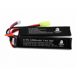 Bulldog 7.4V 1200mAh 20C LiPo Battery Pack Black