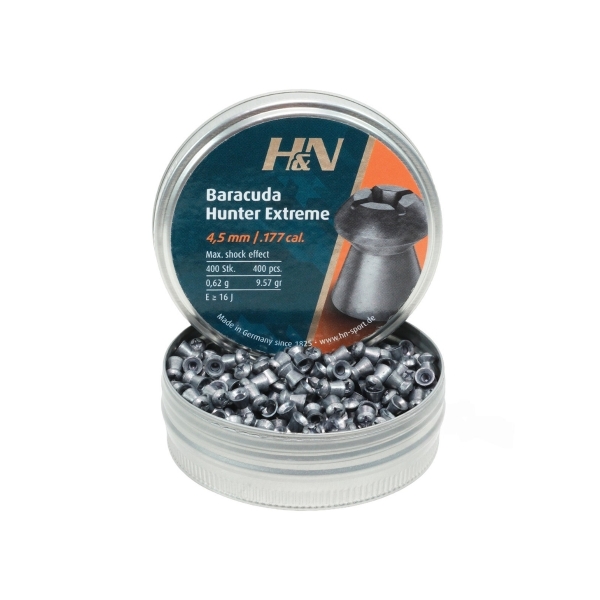 high impact .177 airgun pellets H&N Baracuda Hunter Extreme 400ct