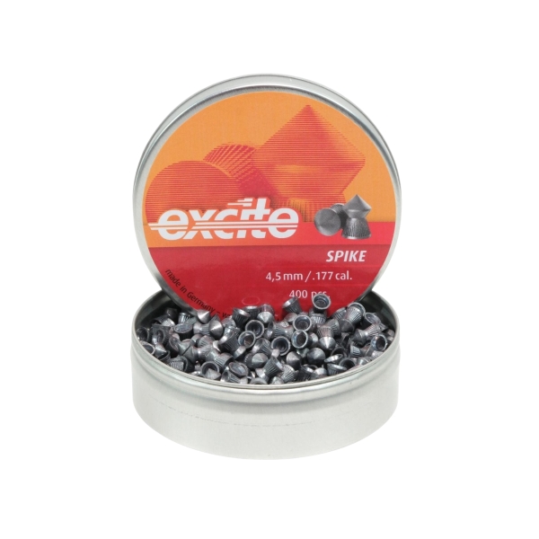 .177 cal pointed lead pellets H&N Excite Spike 400ct tin