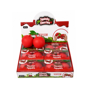 LS2001-26 Jumbo Cherries Squishy Pack of 6