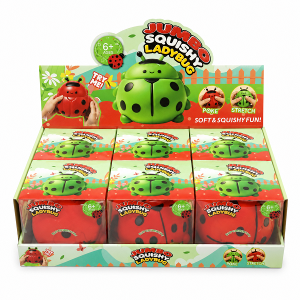 ladybug-jumbo-squishy-greenred jumbo-ladybug-squishy wholesale