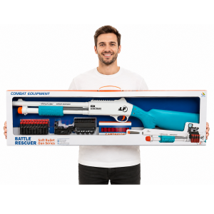 white and blue-shotgun